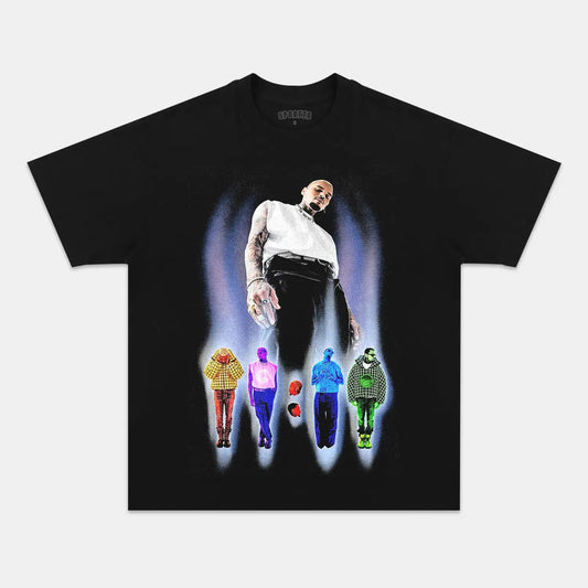 Unisex-Adult Ultra Cotton Washed T-Shirt Graphic  2024 CHRIS BROWN V3 VINTAGE TEE