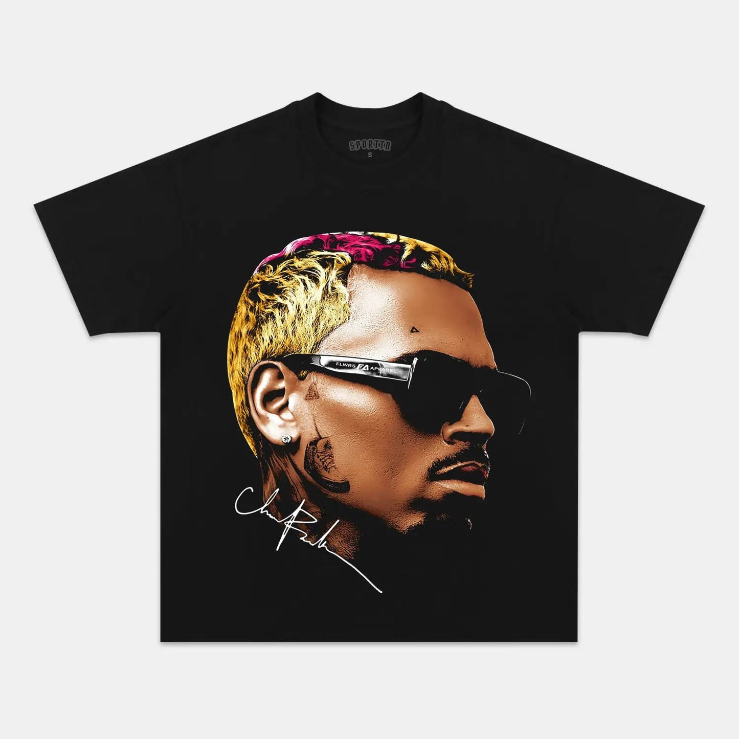 Unisex-Adult Ultra Cotton Washed T-Shirt Graphic 2024 CHRIS BROWN V8 VINTAGE TEE