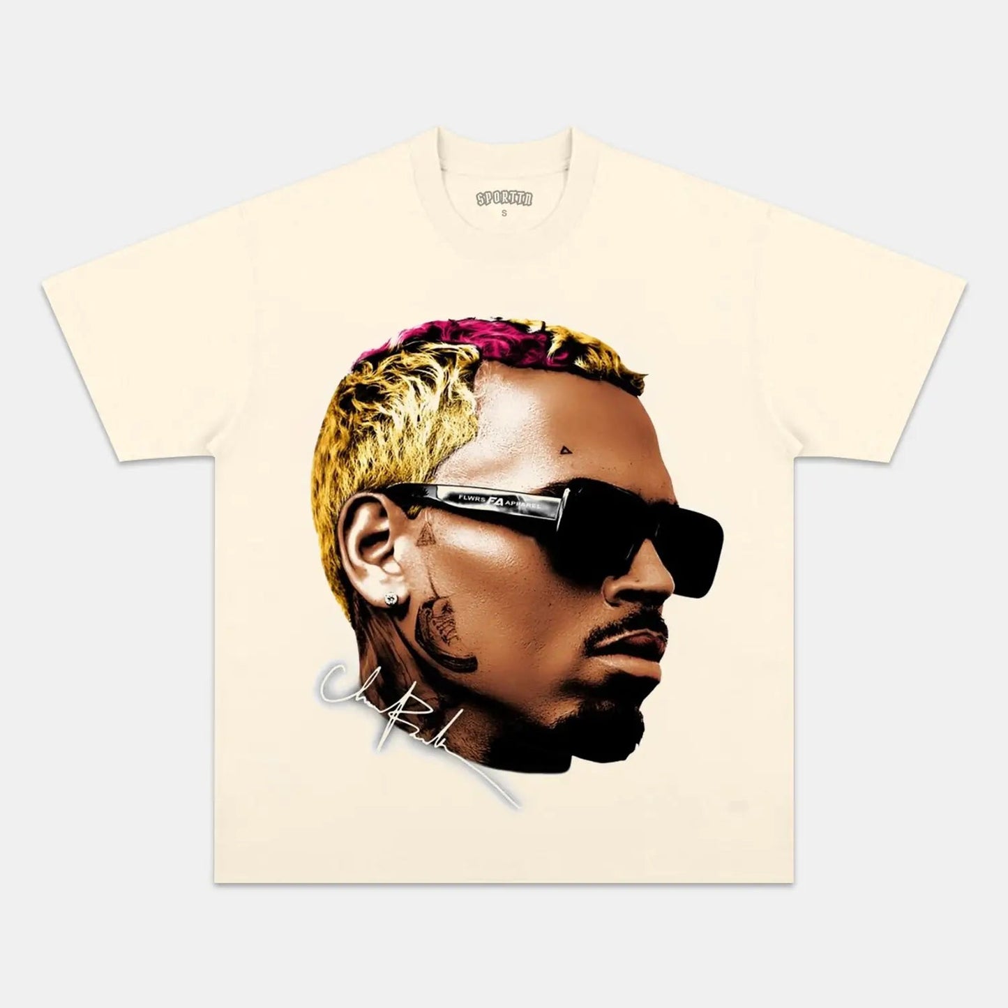 Unisex-Adult Ultra Cotton Washed T-Shirt Graphic 2024 CHRIS BROWN V8 VINTAGE TEE