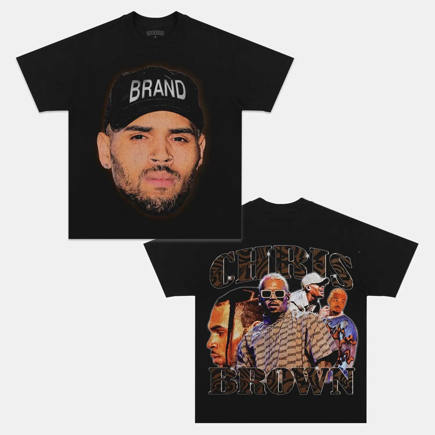 Unisex-Adult Ultra Cotton Washed T-Shirt Graphic  CHRIS BROWN V6 TEE