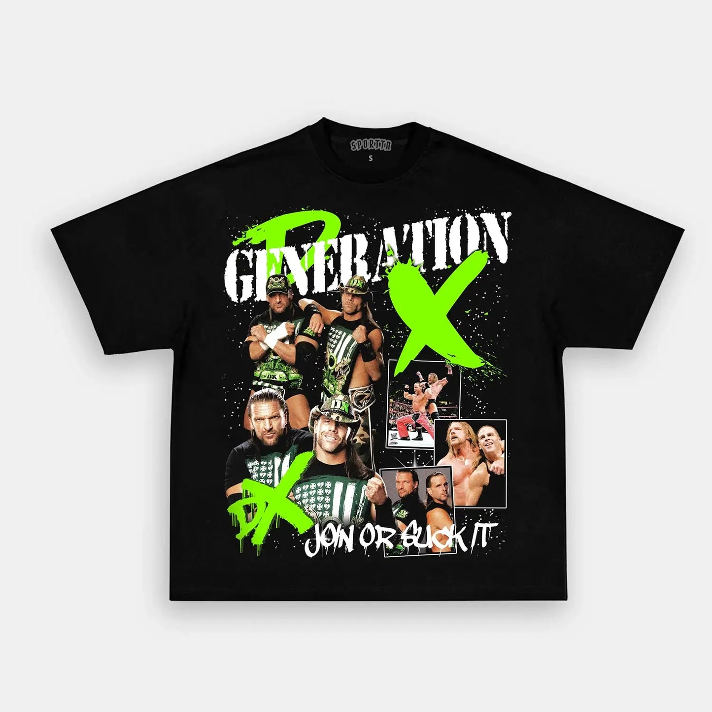 Unisex-Adult Ultra Cotton Washed T-Shirt Graphic  D-GENERATION X TEE