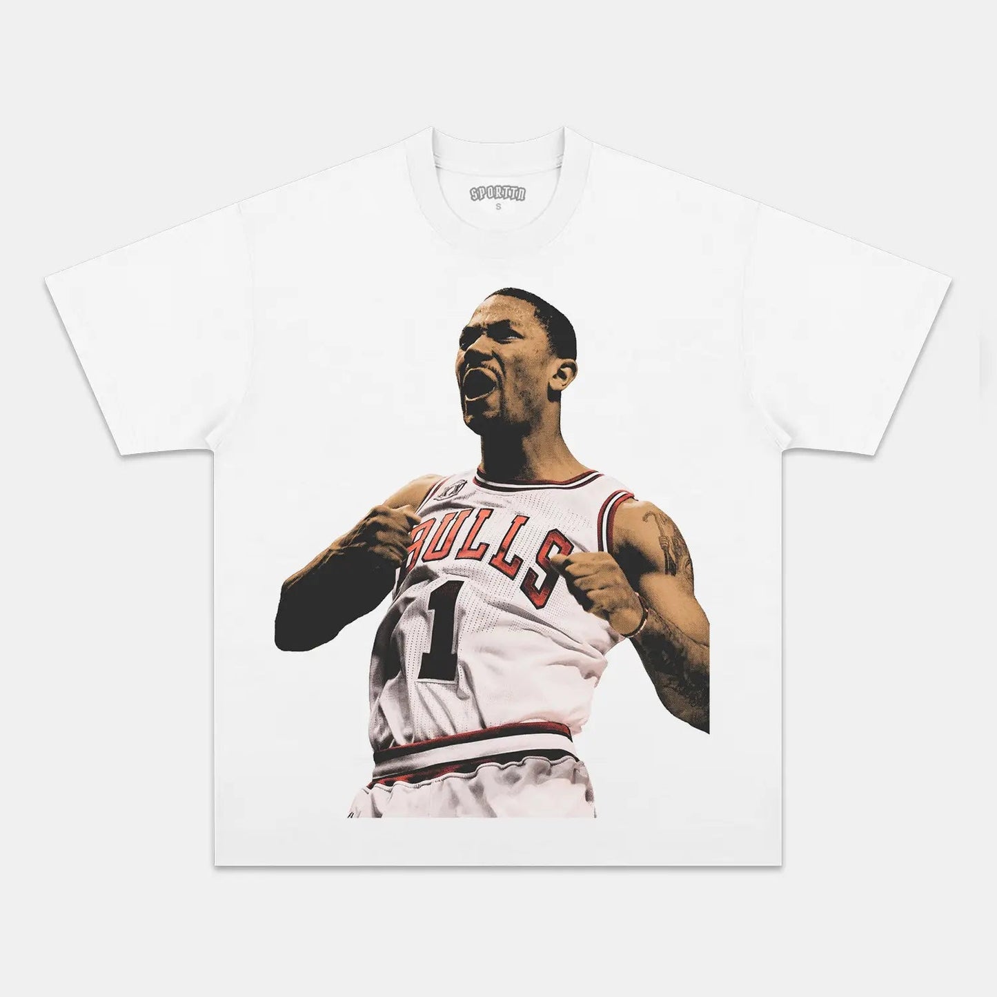 Unisex-Adult Ultra Cotton Washed T-Shirt Graphic D-ROSE VINTAGE TEE