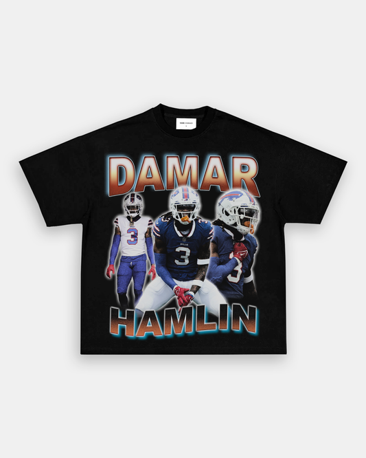 Unisex-Adult Ultra Cotton Washed T-Shirt Graphic DAMAR HAMLIN TEE