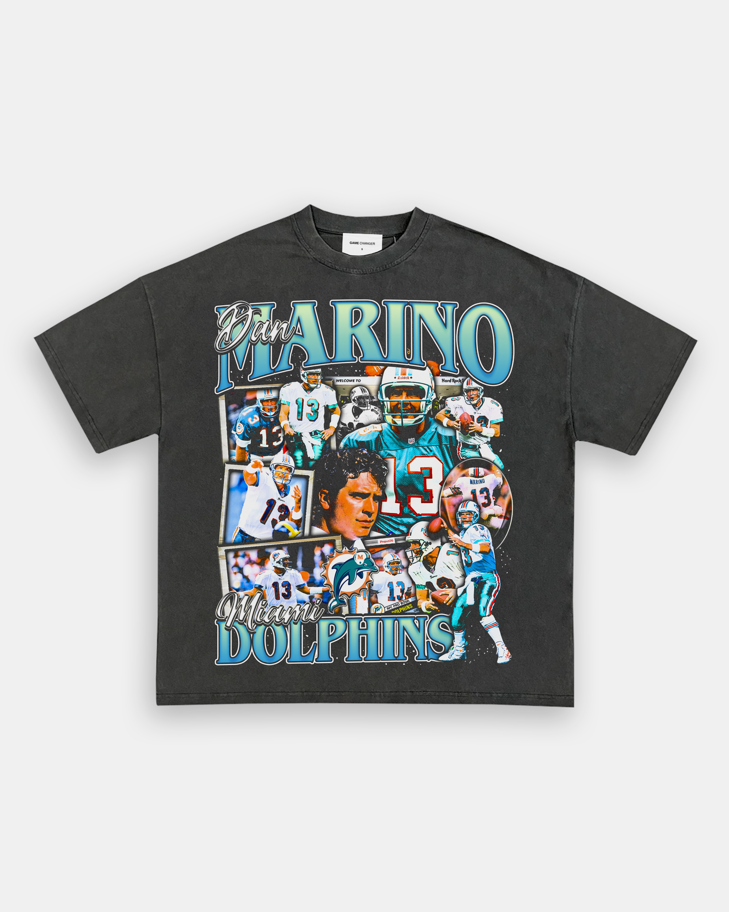 Unisex-Adult Ultra Cotton Washed T-Shirt Graphic DAN MARINO TEE