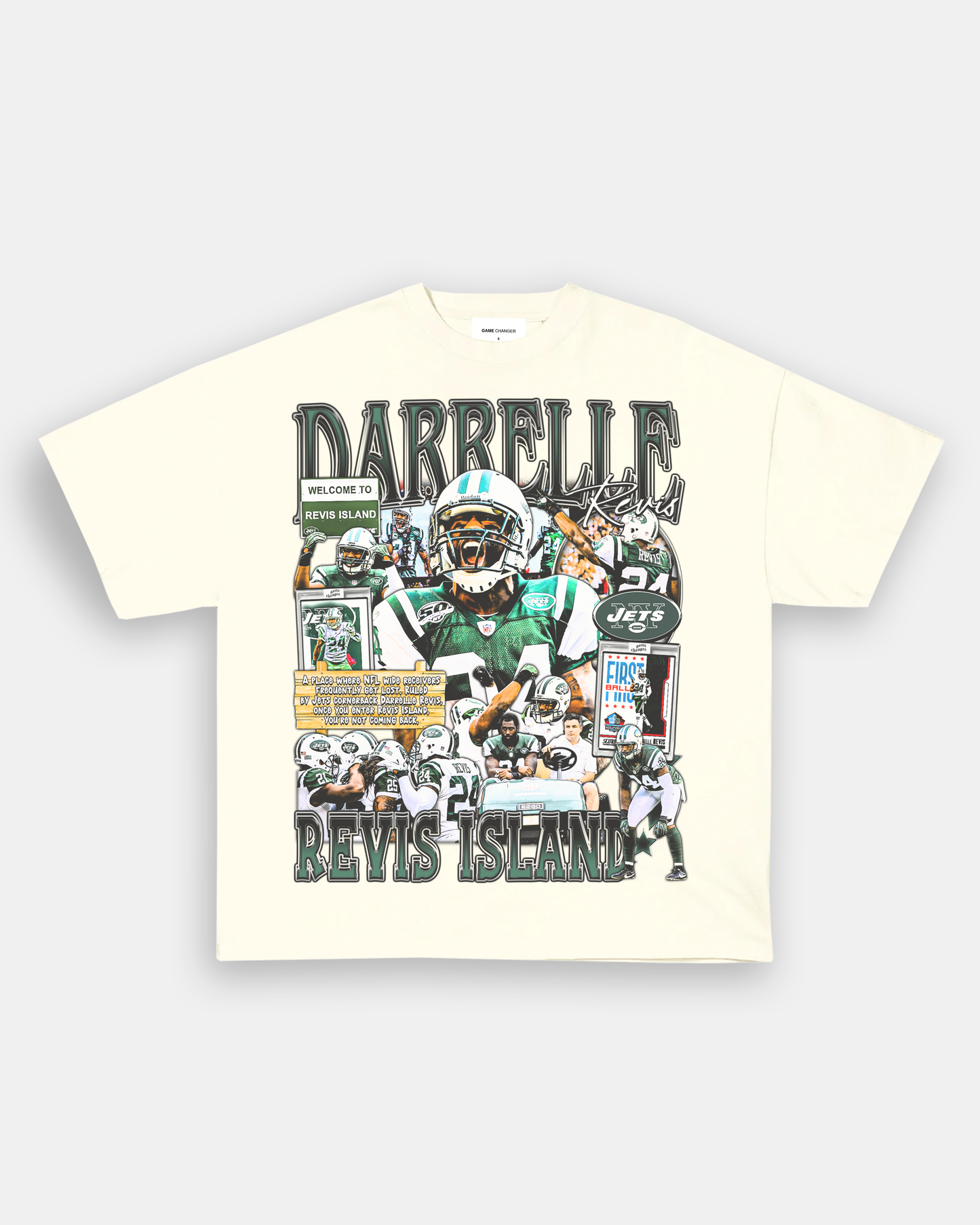 Unisex-Adult Ultra Cotton Washed T-Shirt Graphic DARRELLE REVIS TEE