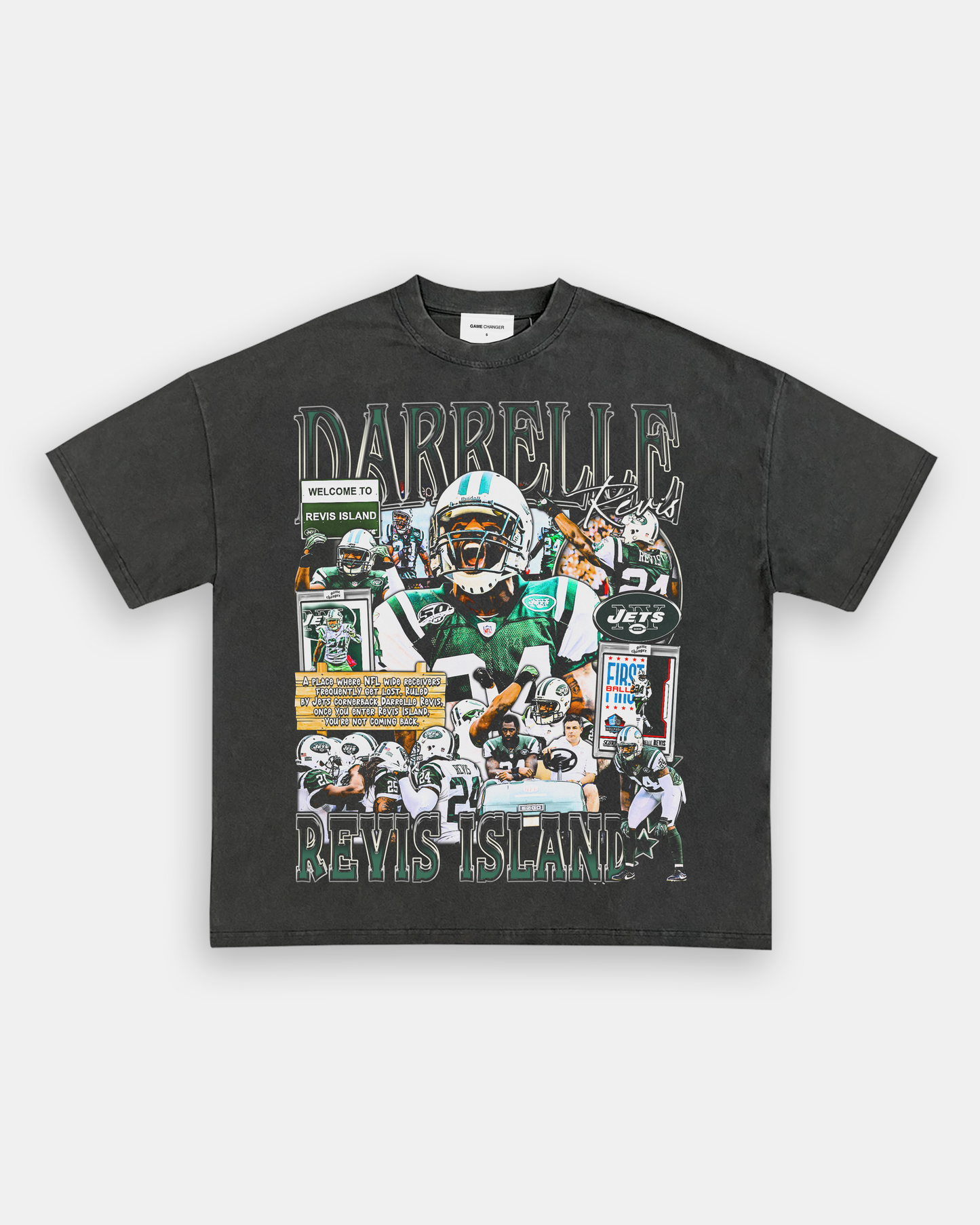 Unisex-Adult Ultra Cotton Washed T-Shirt Graphic DARRELLE REVIS TEE