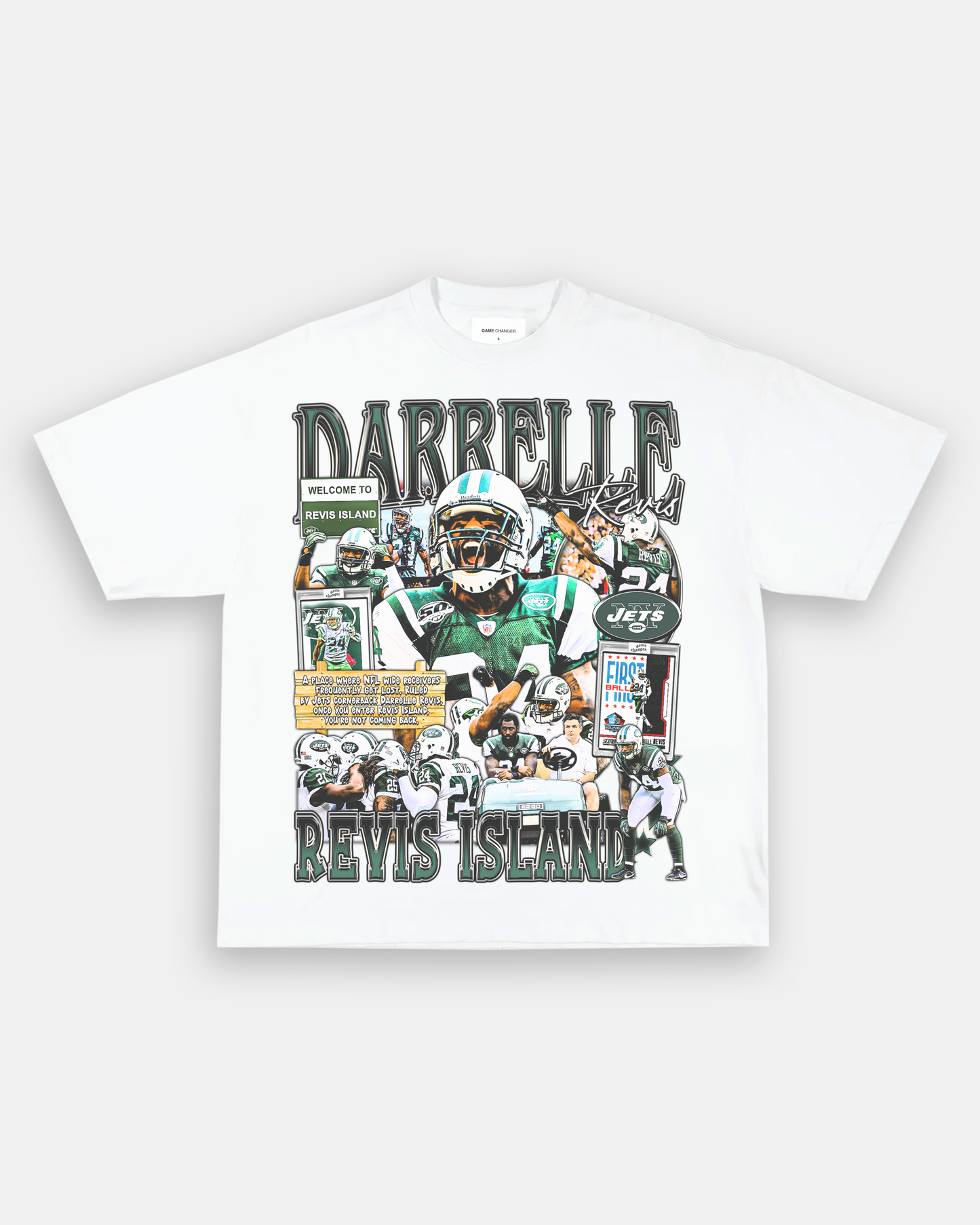 Unisex-Adult Ultra Cotton Washed T-Shirt Graphic DARRELLE REVIS TEE