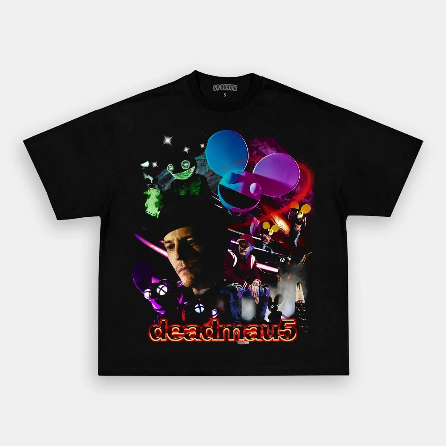 Unisex-Adult Ultra Cotton Washed T-Shirt Graphic  DEADMAU5 TEE