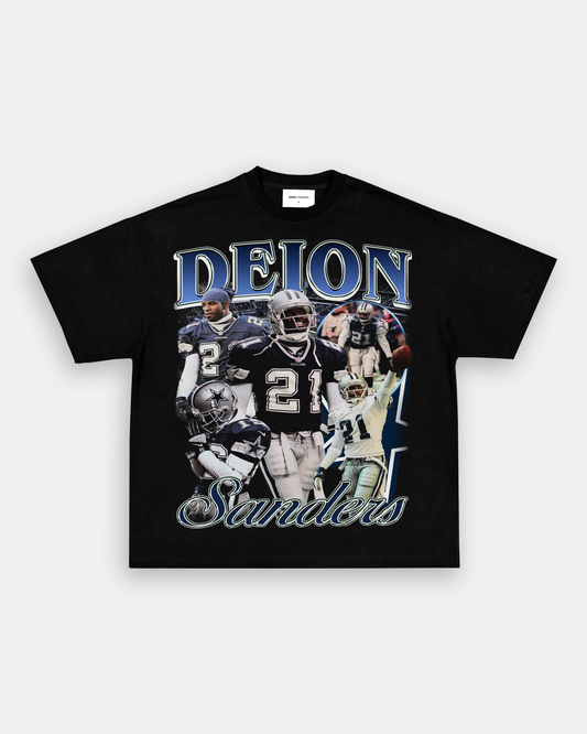 Unisex-Adult Ultra Cotton Washed T-Shirt Graphic DEION SANDERS COWBOYS TEE