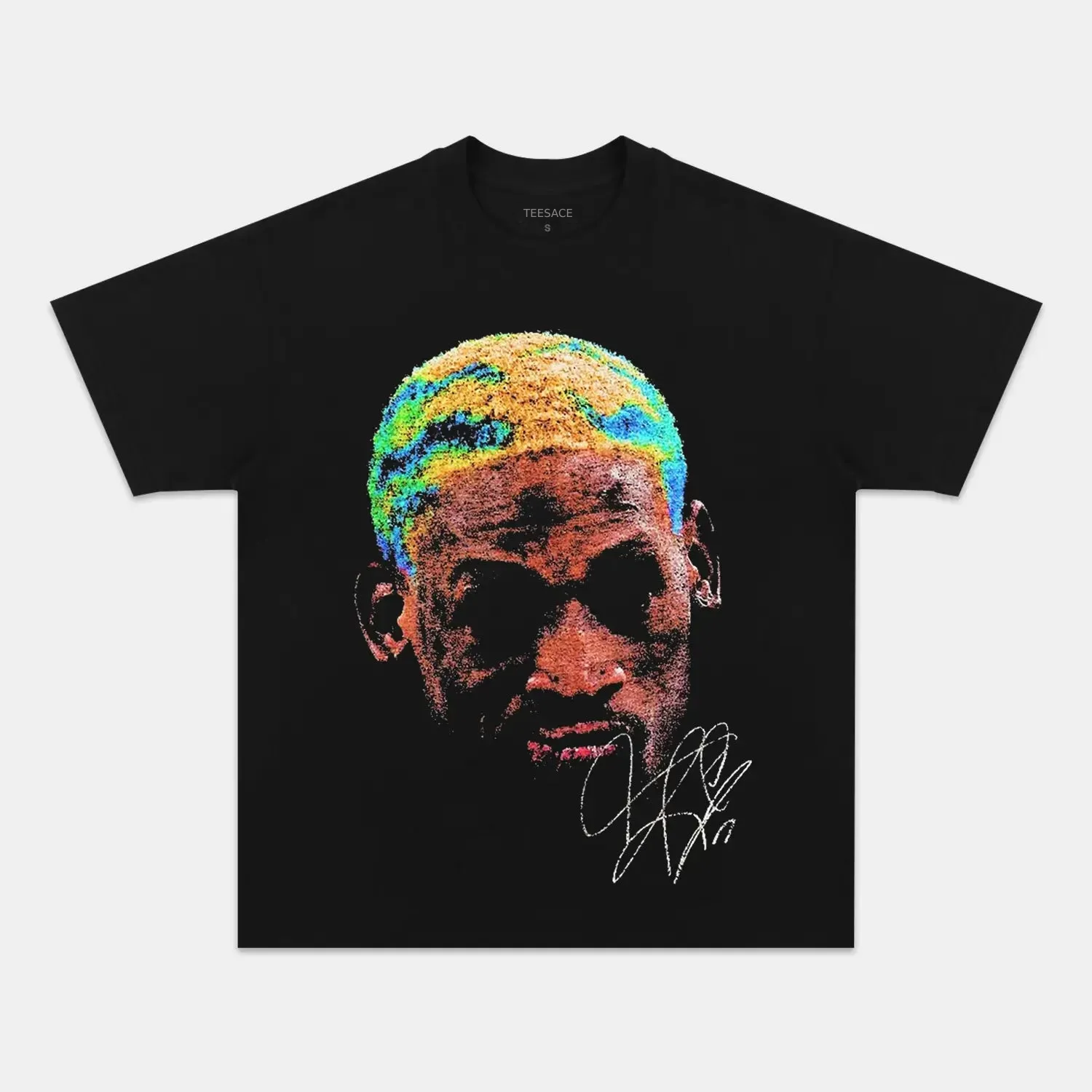 Unisex-Adult Ultra Cotton Washed T-Shirt Graphic DENNIS RODMAN TEE