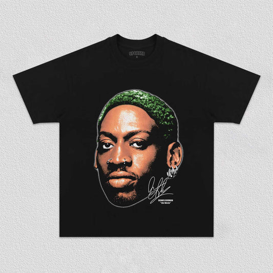 Unisex-Adult Ultra Cotton Washed T-Shirt Graphic DENNIS RODMAN TEE