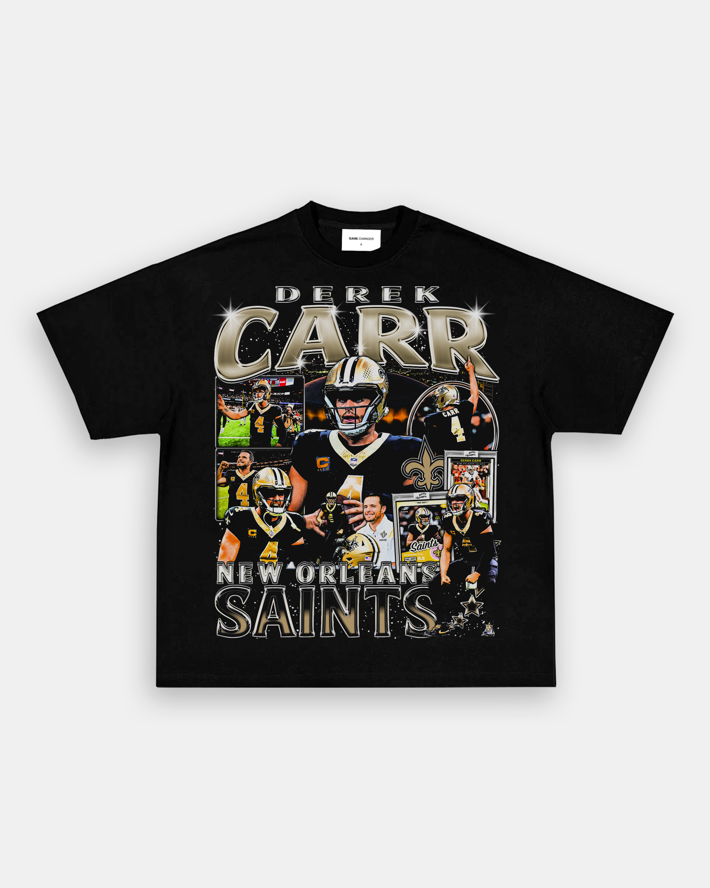 Unisex-Adult Ultra Cotton Washed T-Shirt Graphic DEREK CARR TEE