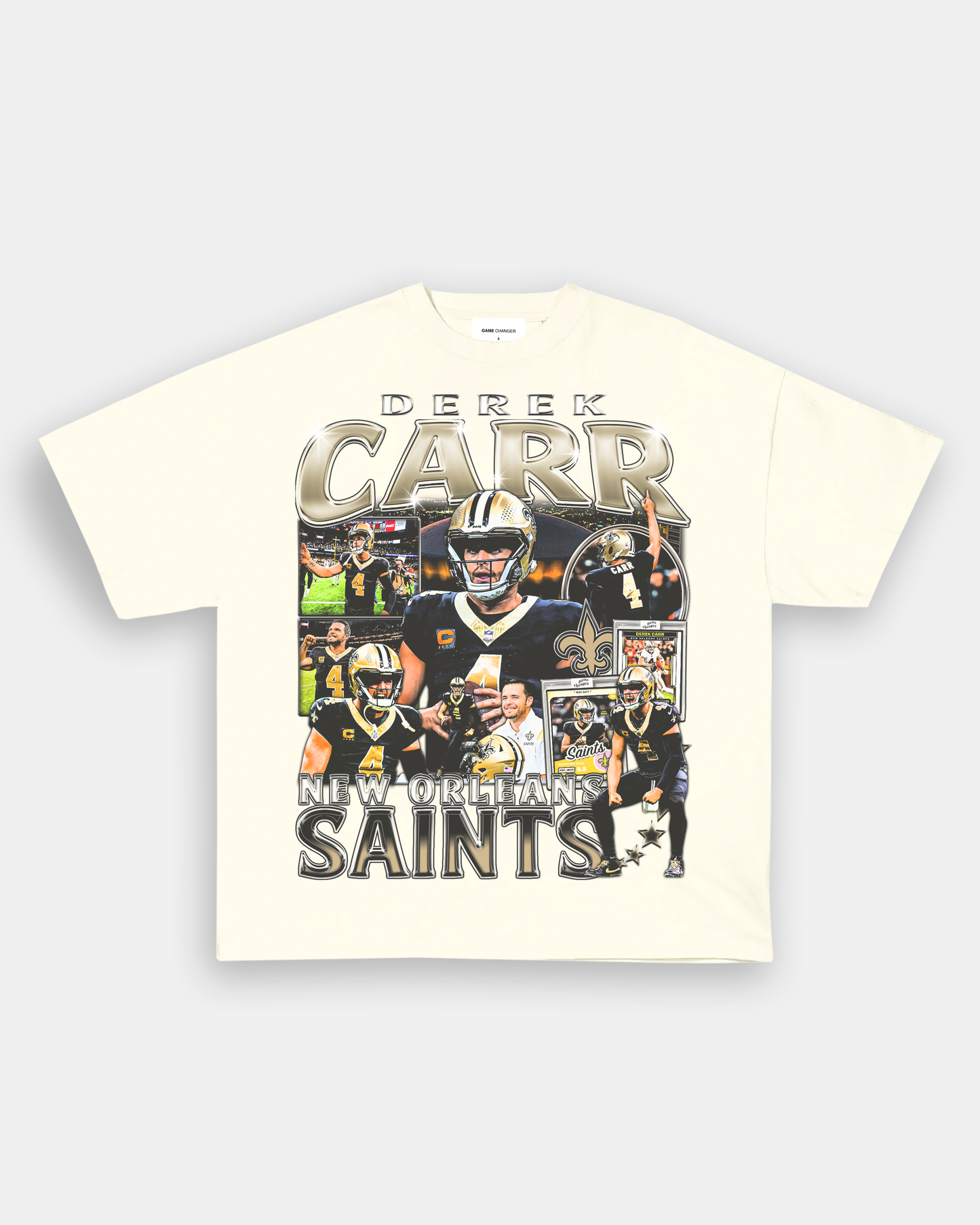 Unisex-Adult Ultra Cotton Washed T-Shirt Graphic DEREK CARR TEE