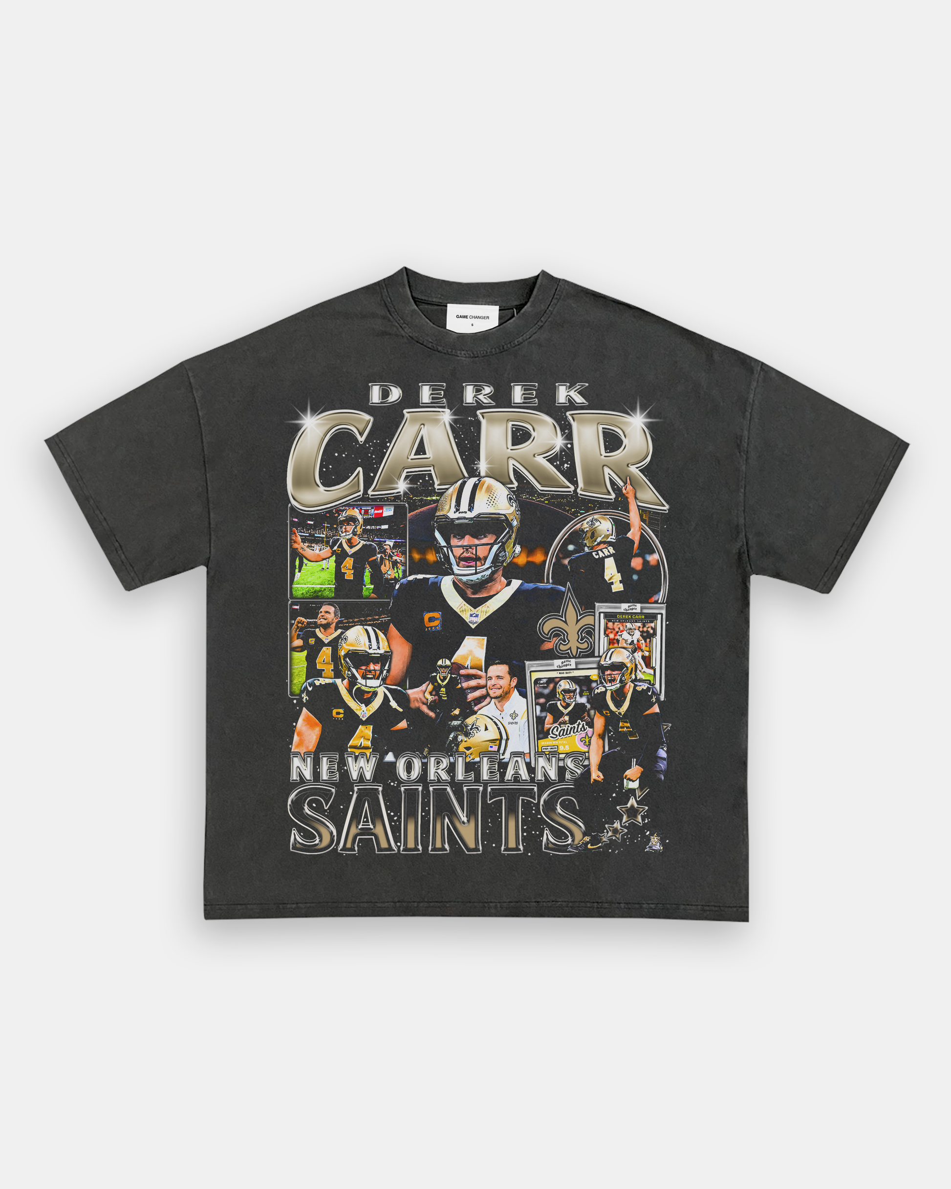 Unisex-Adult Ultra Cotton Washed T-Shirt Graphic DEREK CARR TEE