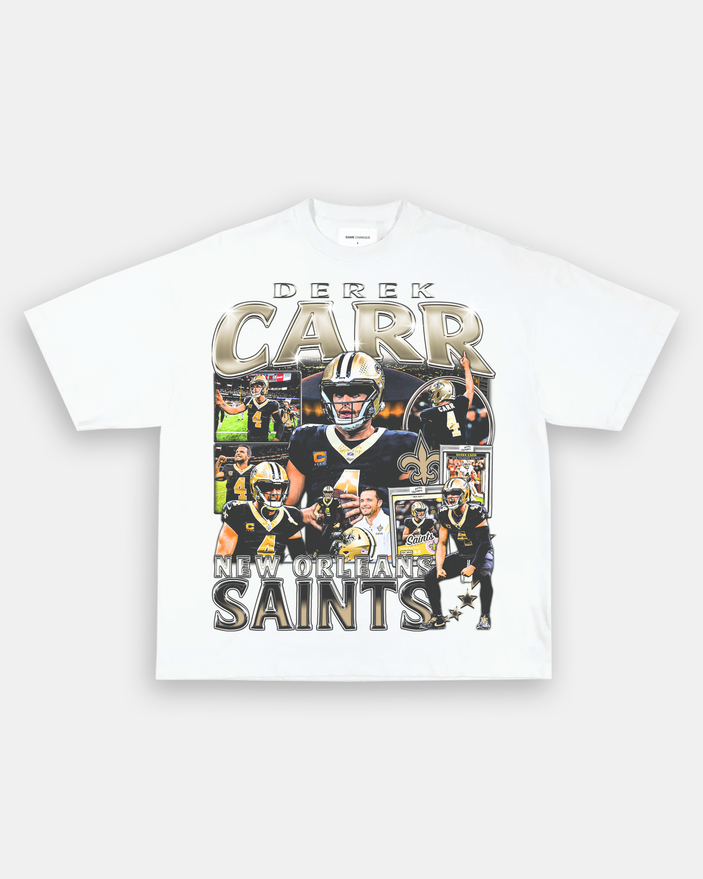 Unisex-Adult Ultra Cotton Washed T-Shirt Graphic DEREK CARR TEE