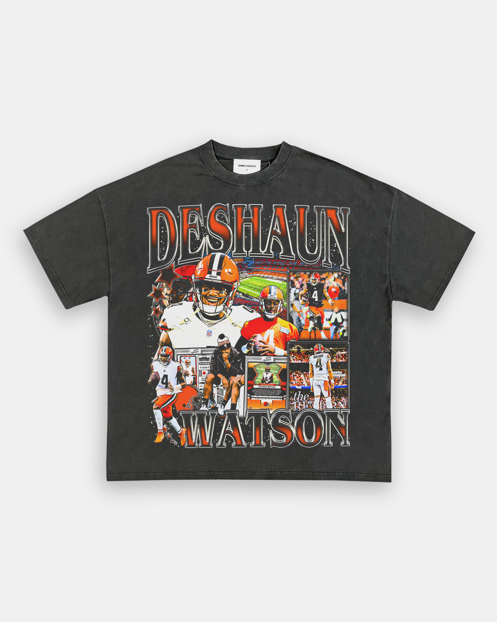 Unisex-Adult Ultra Cotton Washed T-Shirt Graphic DESHAUN WATSON TEE