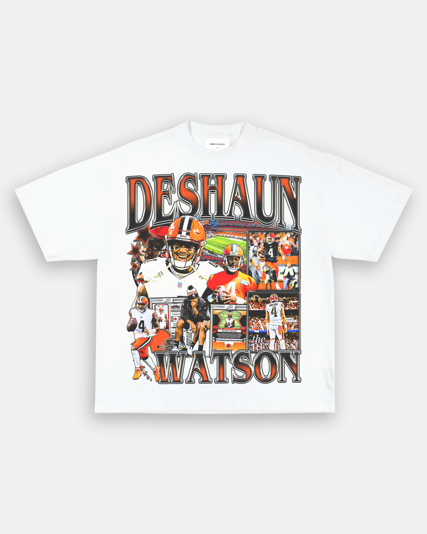 Unisex-Adult Ultra Cotton Washed T-Shirt Graphic DESHAUN WATSON TEE