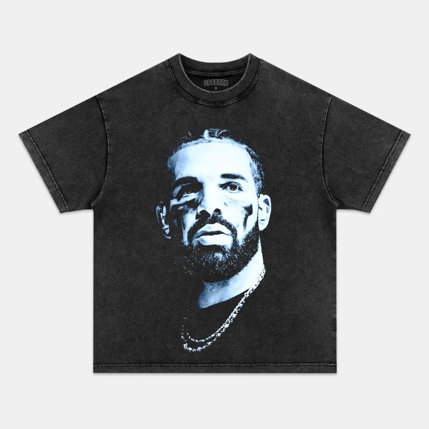 Unisex-Adult Ultra Cotton Washed T-Shirt Graphic DRAKE BIG FACE TEE