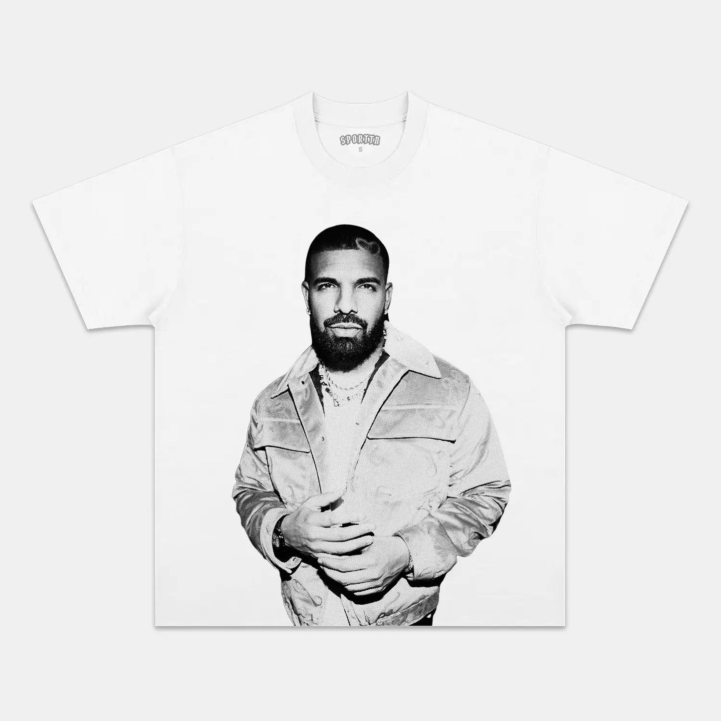 Unisex-Adult Ultra Cotton Washed T-Shirt Graphic  DRAKE WHITE TEE