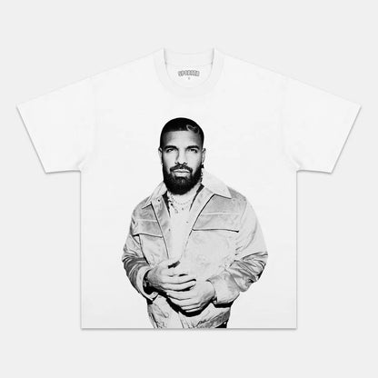 Unisex-Adult Ultra Cotton Washed T-Shirt Graphic  DRAKE WHITE TEE