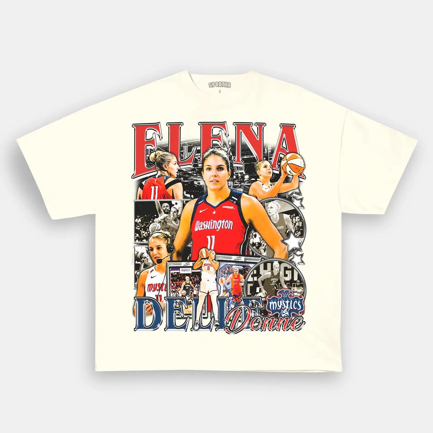 Unisex-Adult Ultra Cotton Washed T-Shirt Graphic  ELENA DELLE DONNE TEE