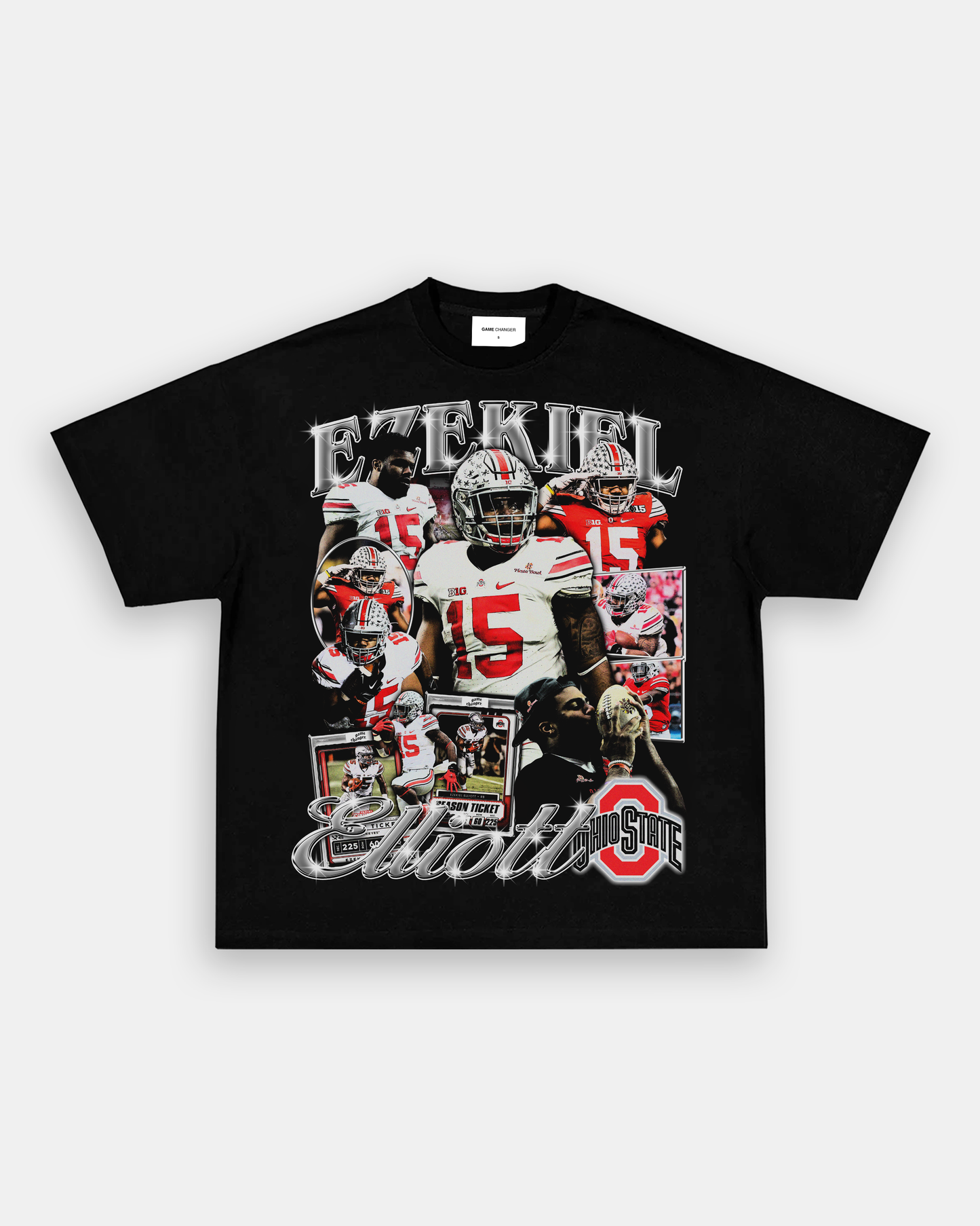 Unisex-Adult Ultra Cotton Washed T-Shirt Graphic EZEKIEL ELLIOT - OSU TEE