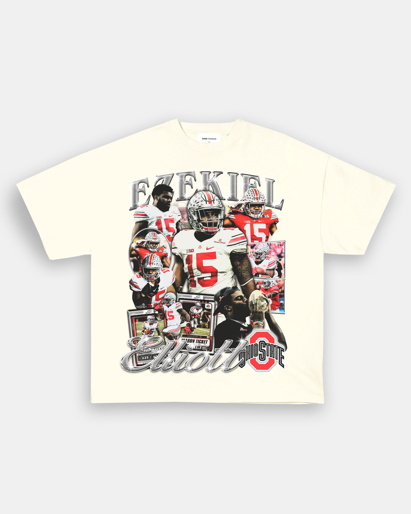 Unisex-Adult Ultra Cotton Washed T-Shirt Graphic EZEKIEL ELLIOT - OSU TEE