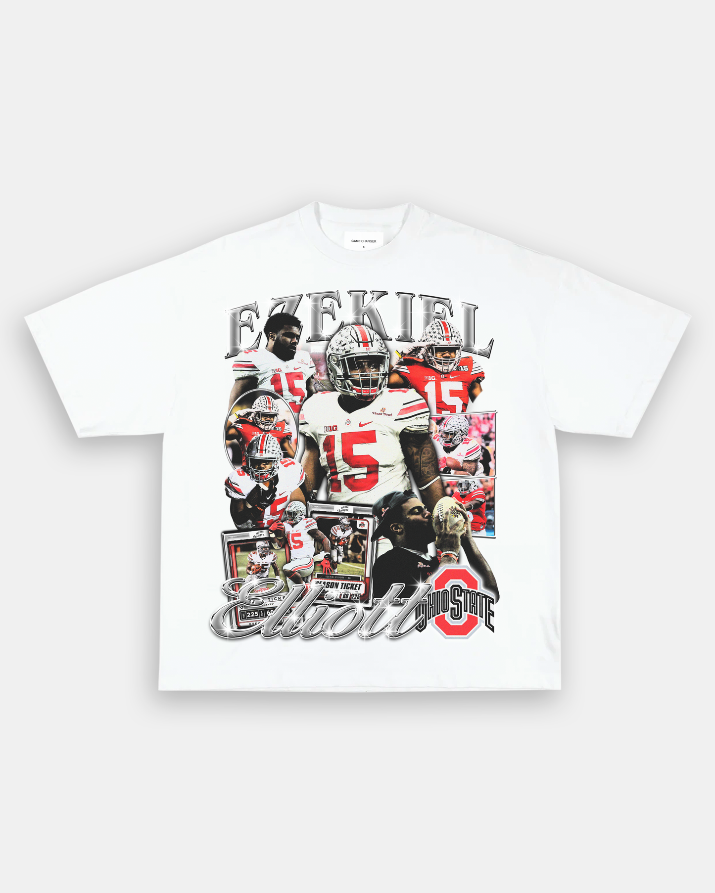 Unisex-Adult Ultra Cotton Washed T-Shirt Graphic EZEKIEL ELLIOT - OSU TEE