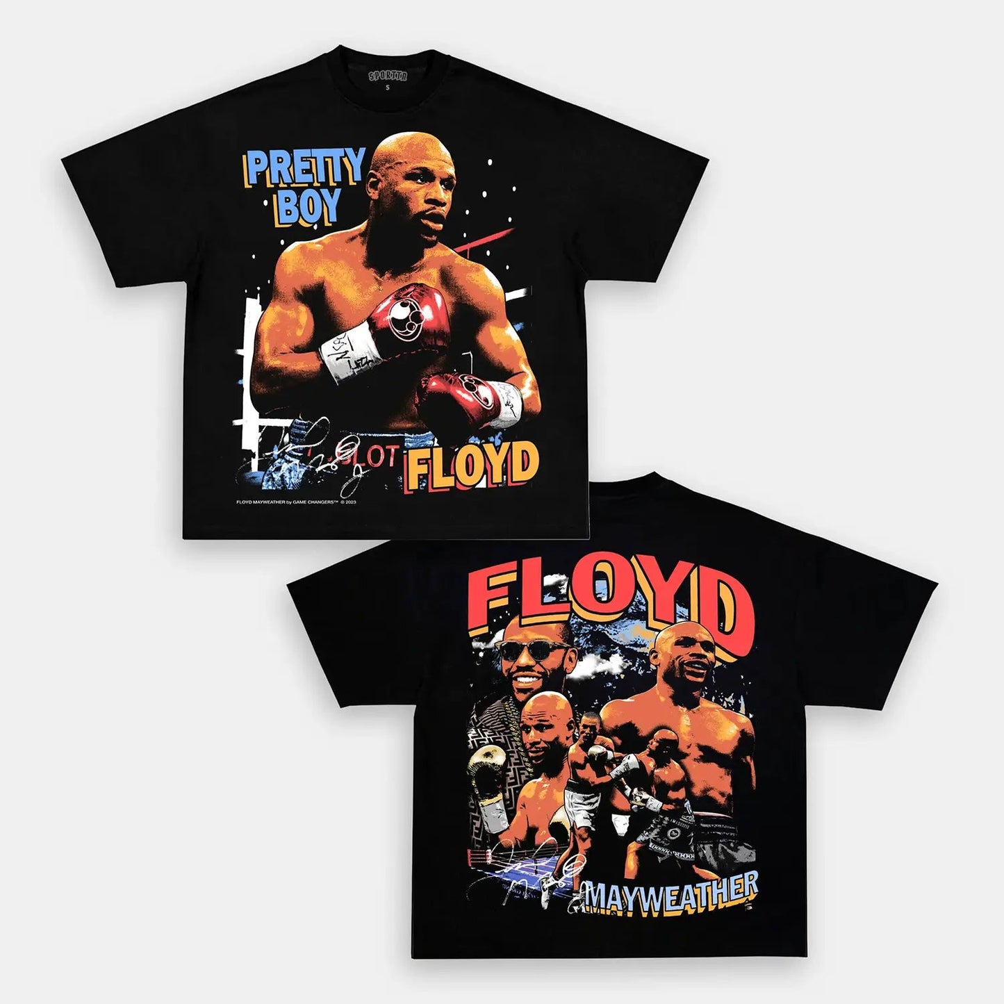 Unisex-Adult Ultra Cotton Washed T-Shirt Graphic FLOYD MAYWEATHER TEE - [DS]