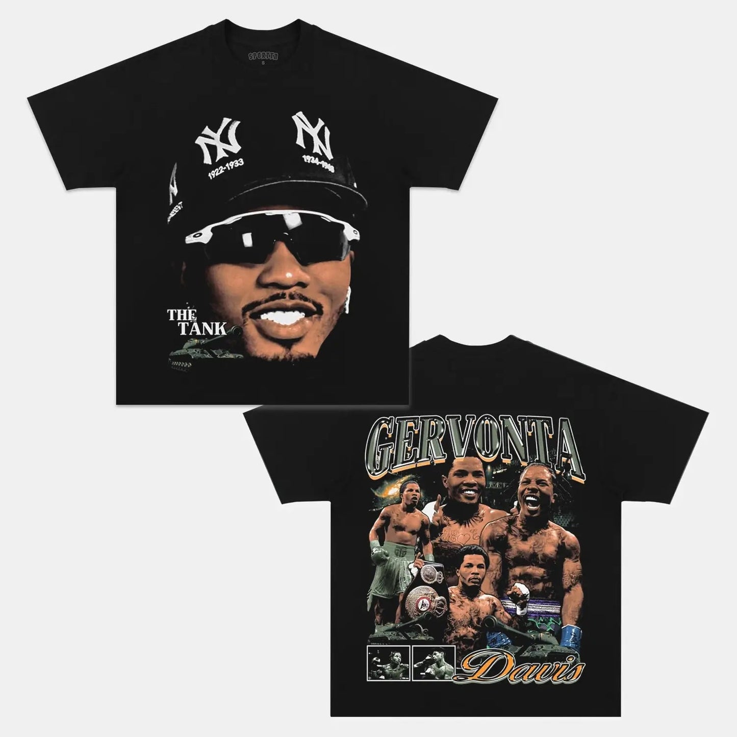 Unisex-Adult Ultra Cotton Washed T-Shirt Graphic GERVONTA DAVIS V2 TEE