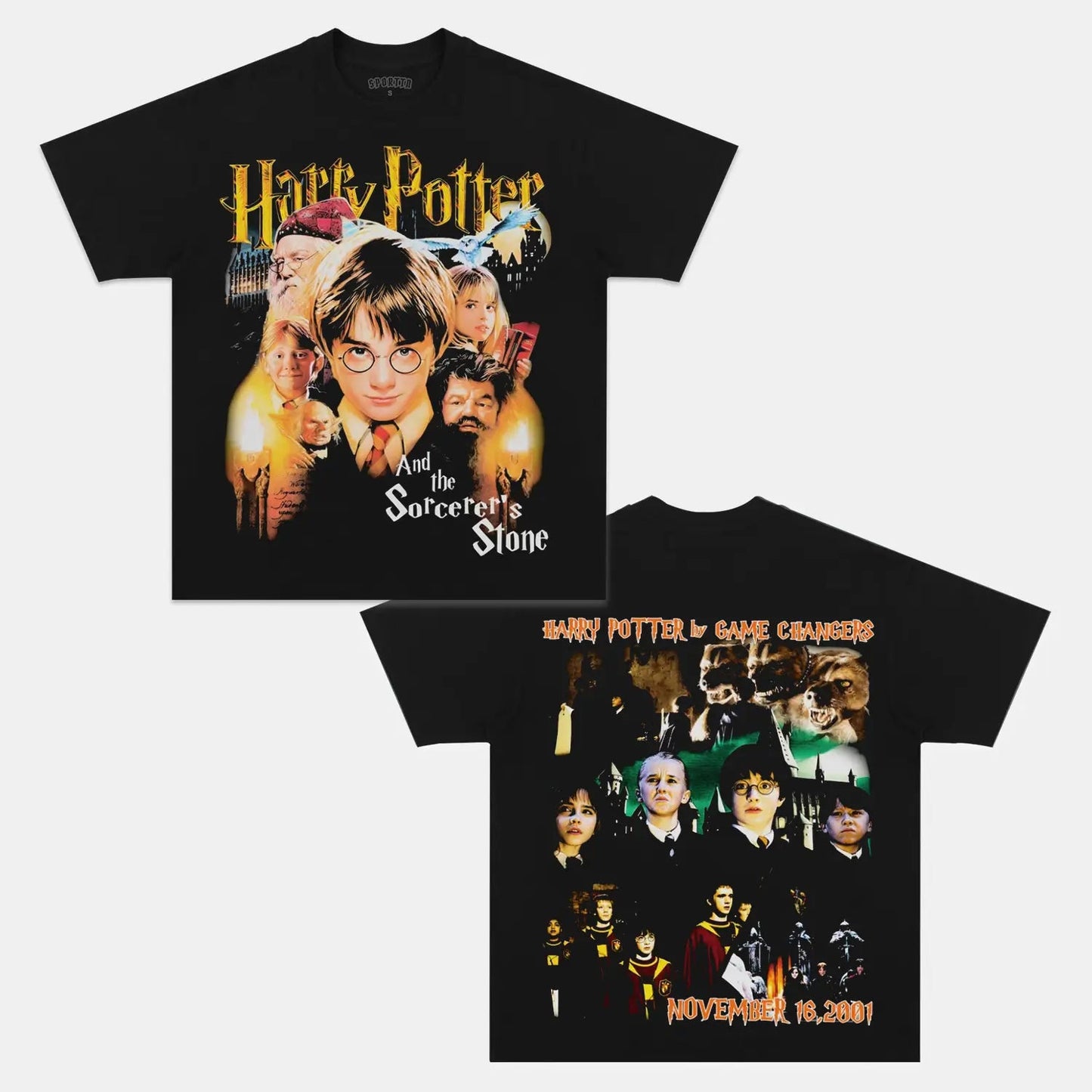 Unisex-Adult Ultra Cotton Washed T-Shirt Graphic HARRY POTTER TEE