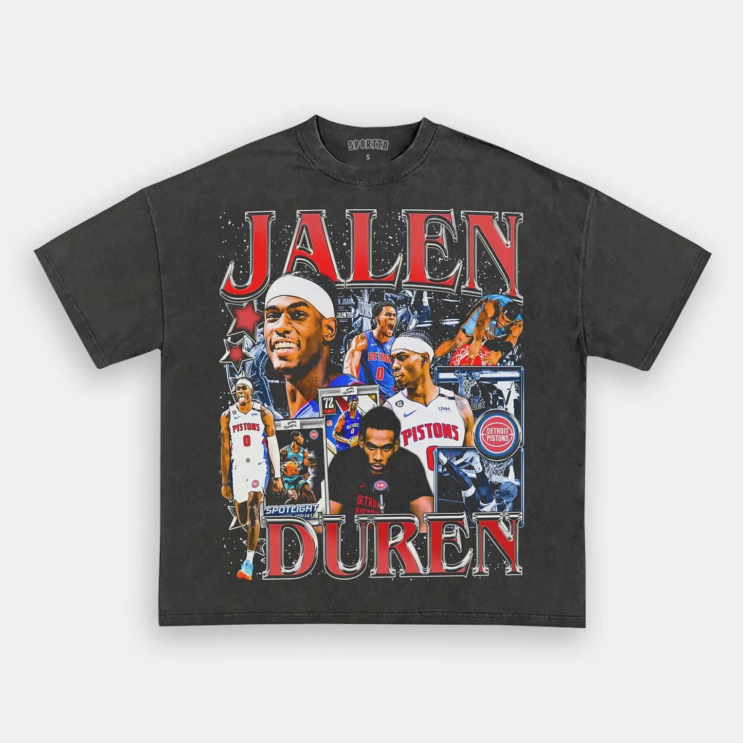 Unisex-Adult Ultra Cotton Washed T-Shirt Graphic  JALEN DUREN TEE