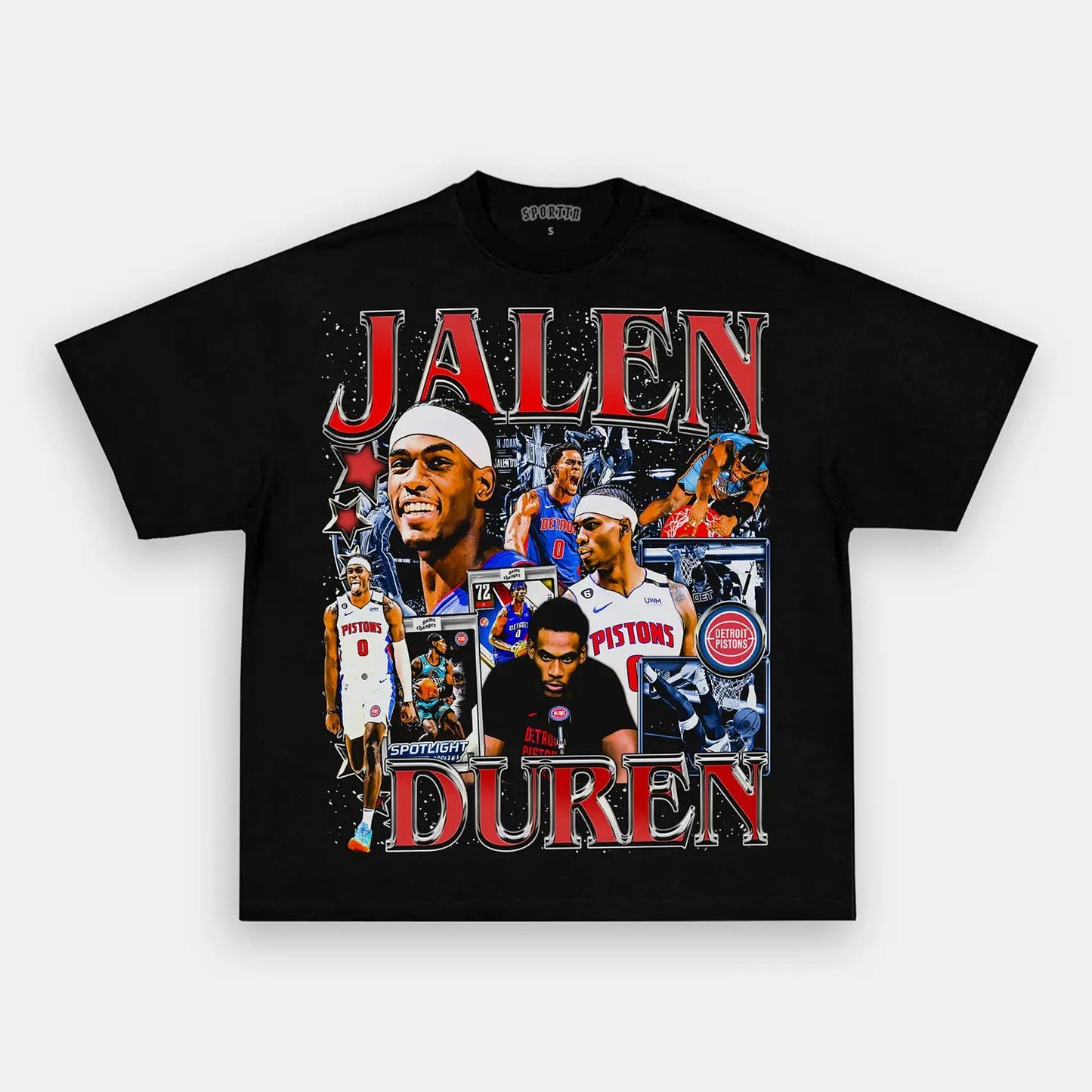 Unisex-Adult Ultra Cotton Washed T-Shirt Graphic  JALEN DUREN TEE