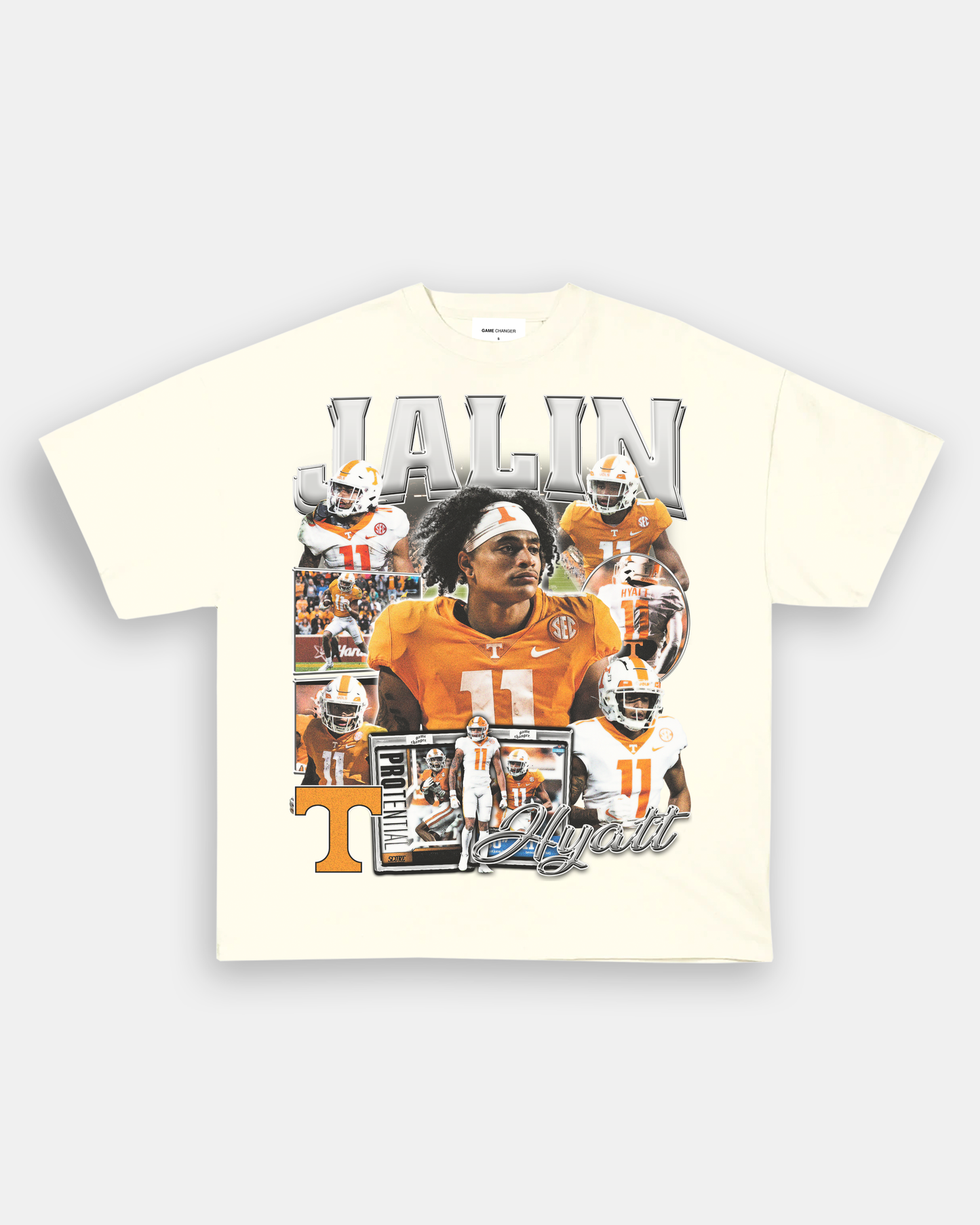 Unisex-Adult Ultra Cotton Washed T-Shirt Graphic JALIN HYATT - TENNESSEE TEE