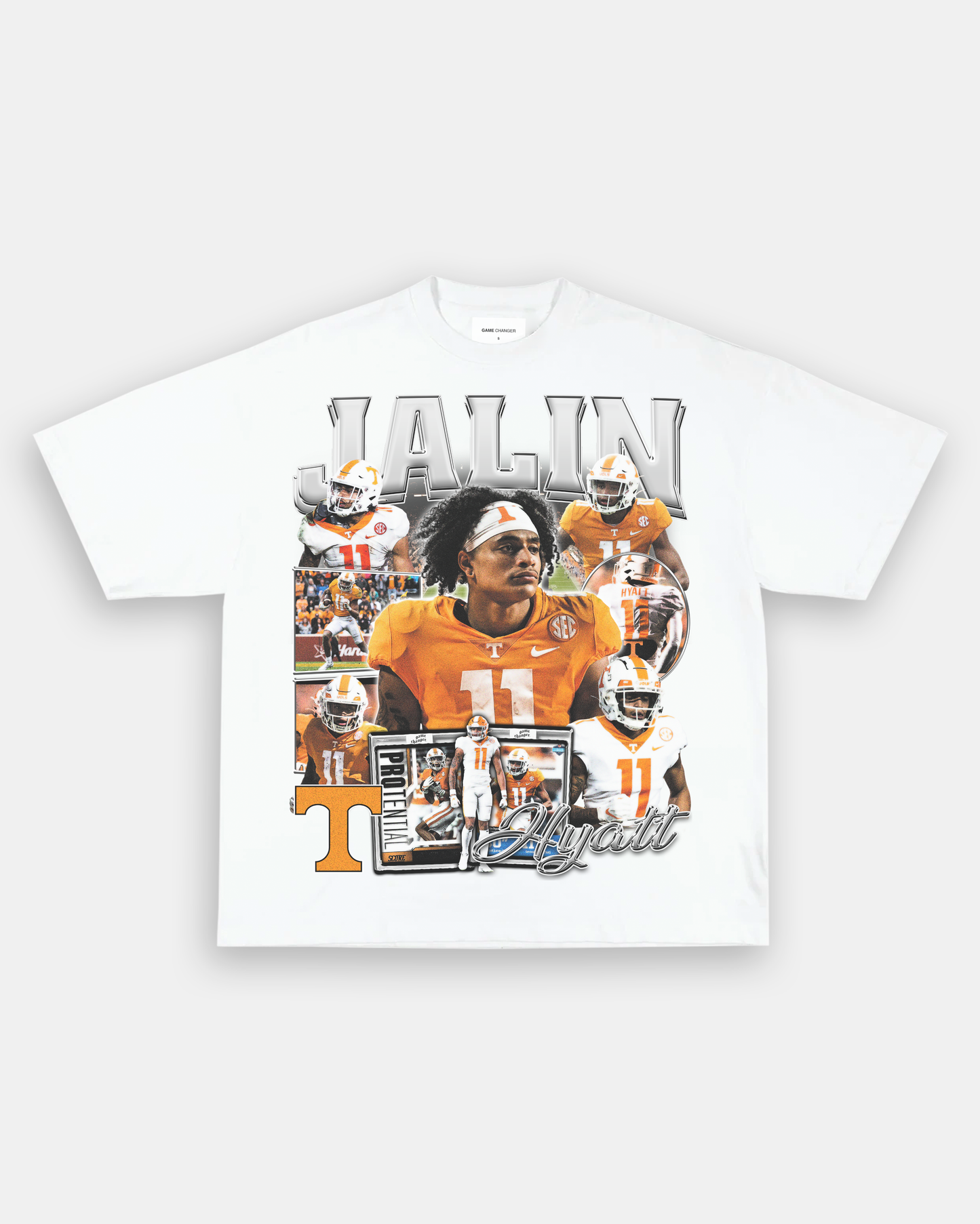 Unisex-Adult Ultra Cotton Washed T-Shirt Graphic JALIN HYATT - TENNESSEE TEE