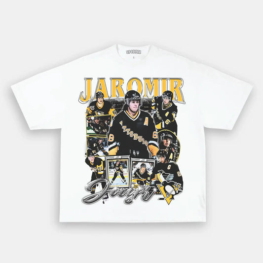 Unisex-Adult Ultra Cotton Washed T-Shirt Graphic JAROMIR JAGR TEE