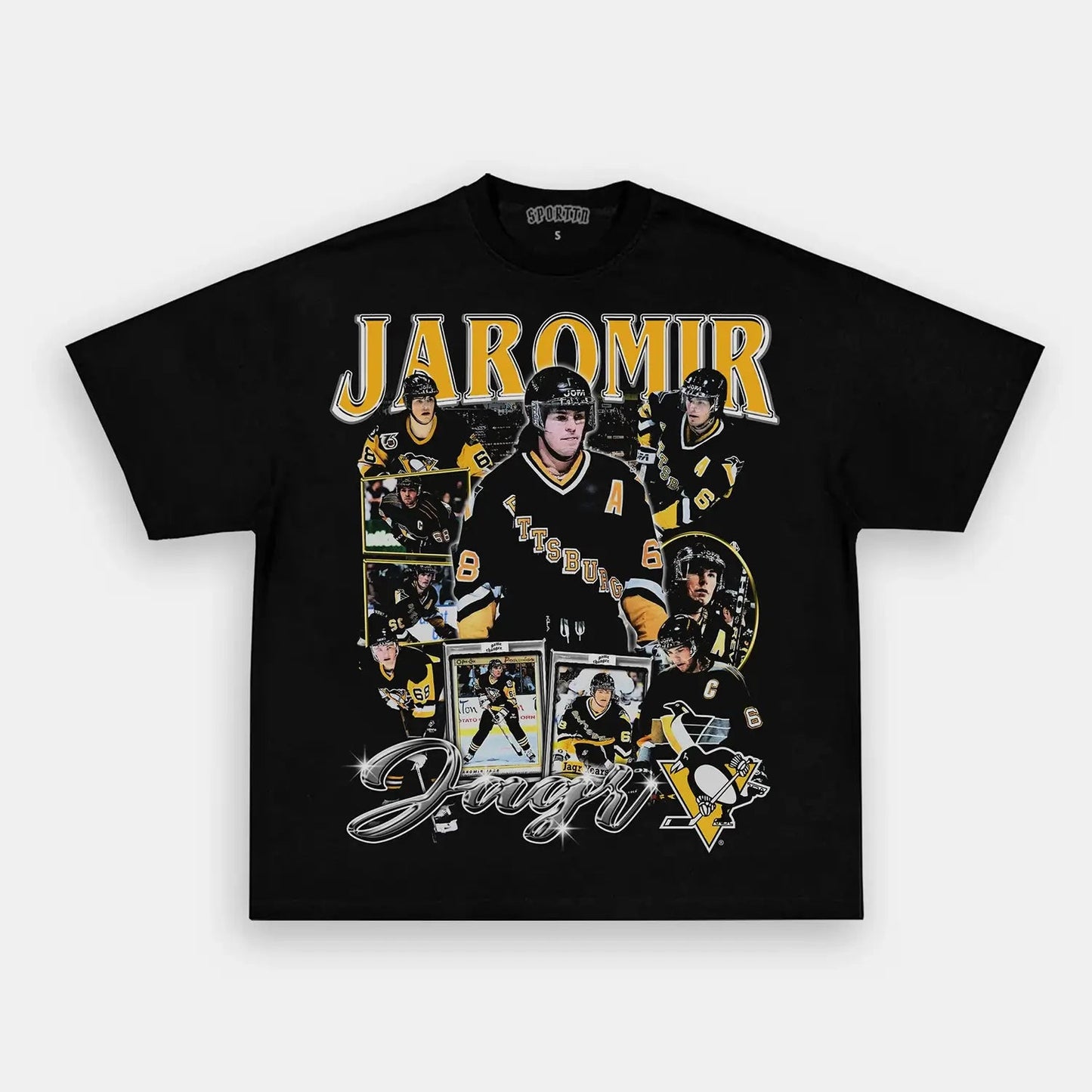 Unisex-Adult Ultra Cotton Washed T-Shirt Graphic JAROMIR JAGR TEE