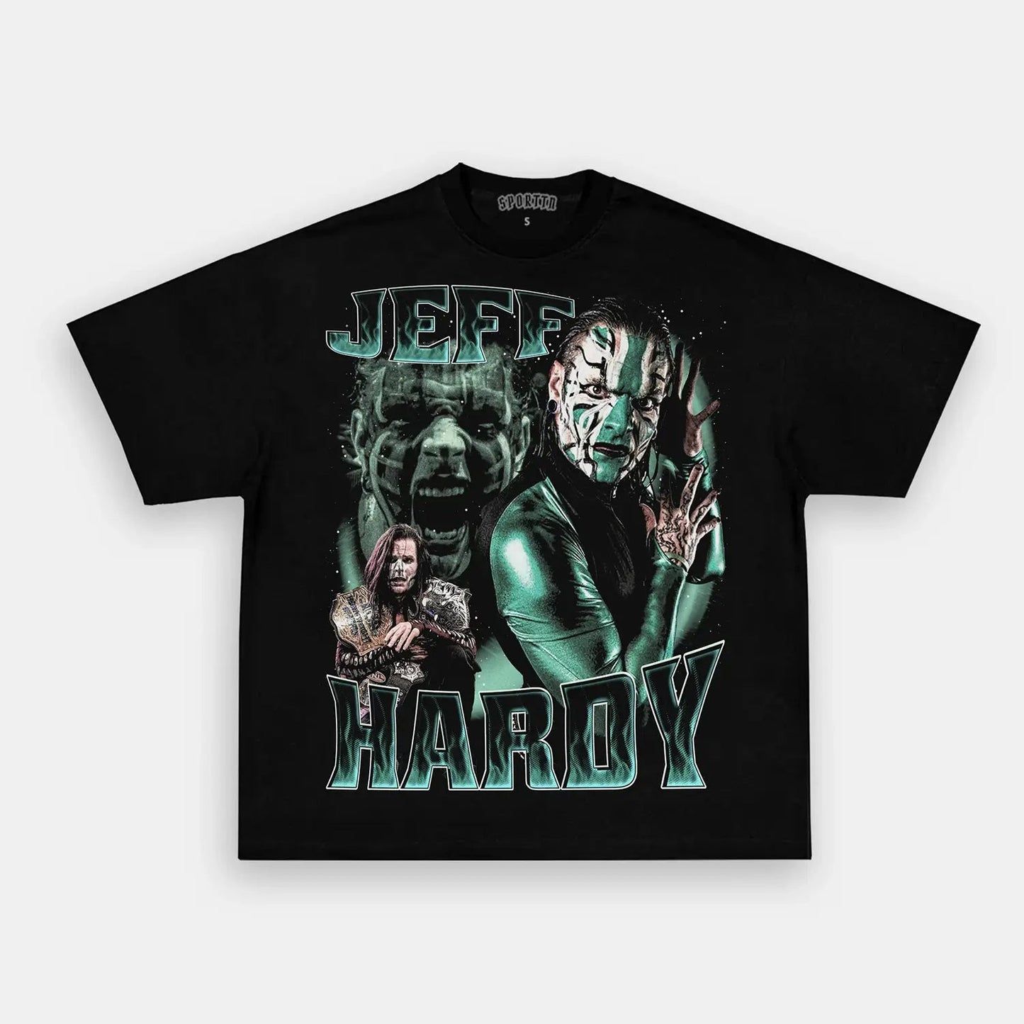 Unisex-Adult Ultra Cotton Washed T-Shirt Graphic  JEFF HARDY TEE