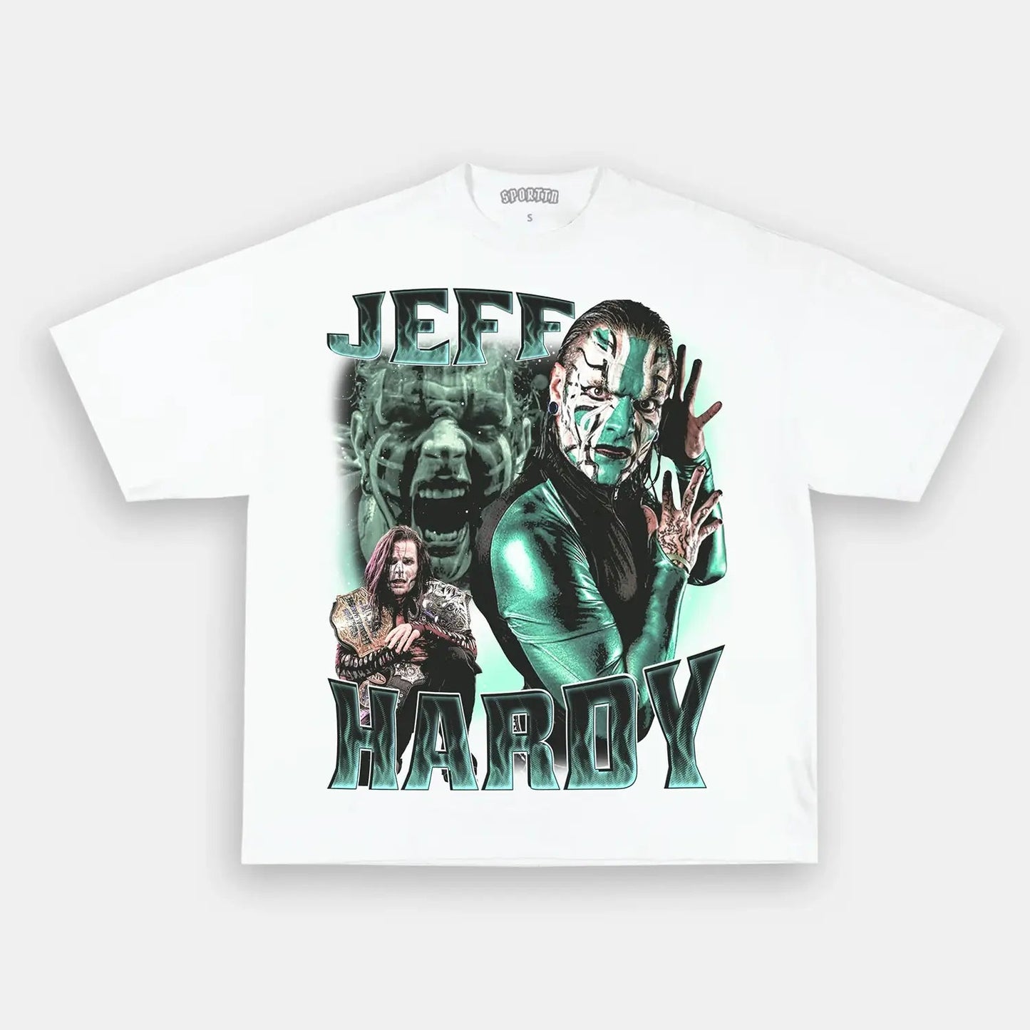 Unisex-Adult Ultra Cotton Washed T-Shirt Graphic  JEFF HARDY TEE