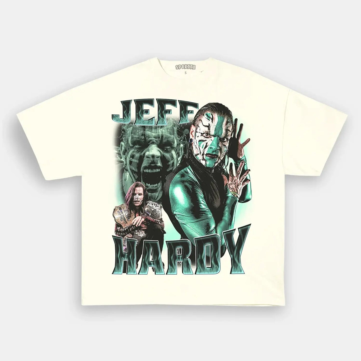 Unisex-Adult Ultra Cotton Washed T-Shirt Graphic  JEFF HARDY TEE