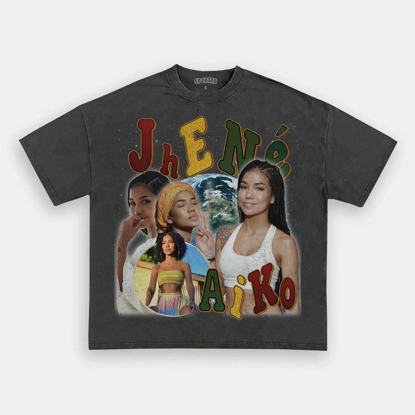 Unisex-Adult Ultra Cotton Washed T-Shirt Graphic JHENE AIKO TEE