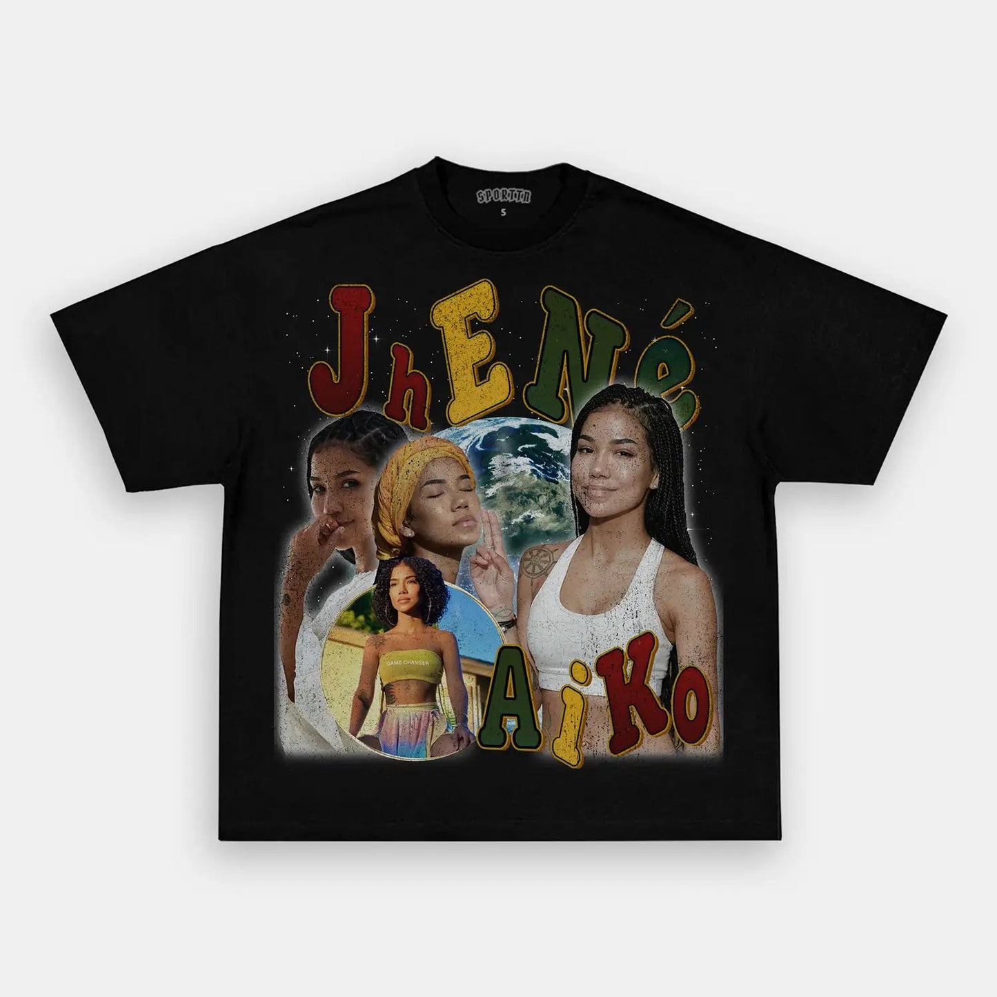 Unisex-Adult Ultra Cotton Washed T-Shirt Graphic JHENE AIKO TEE