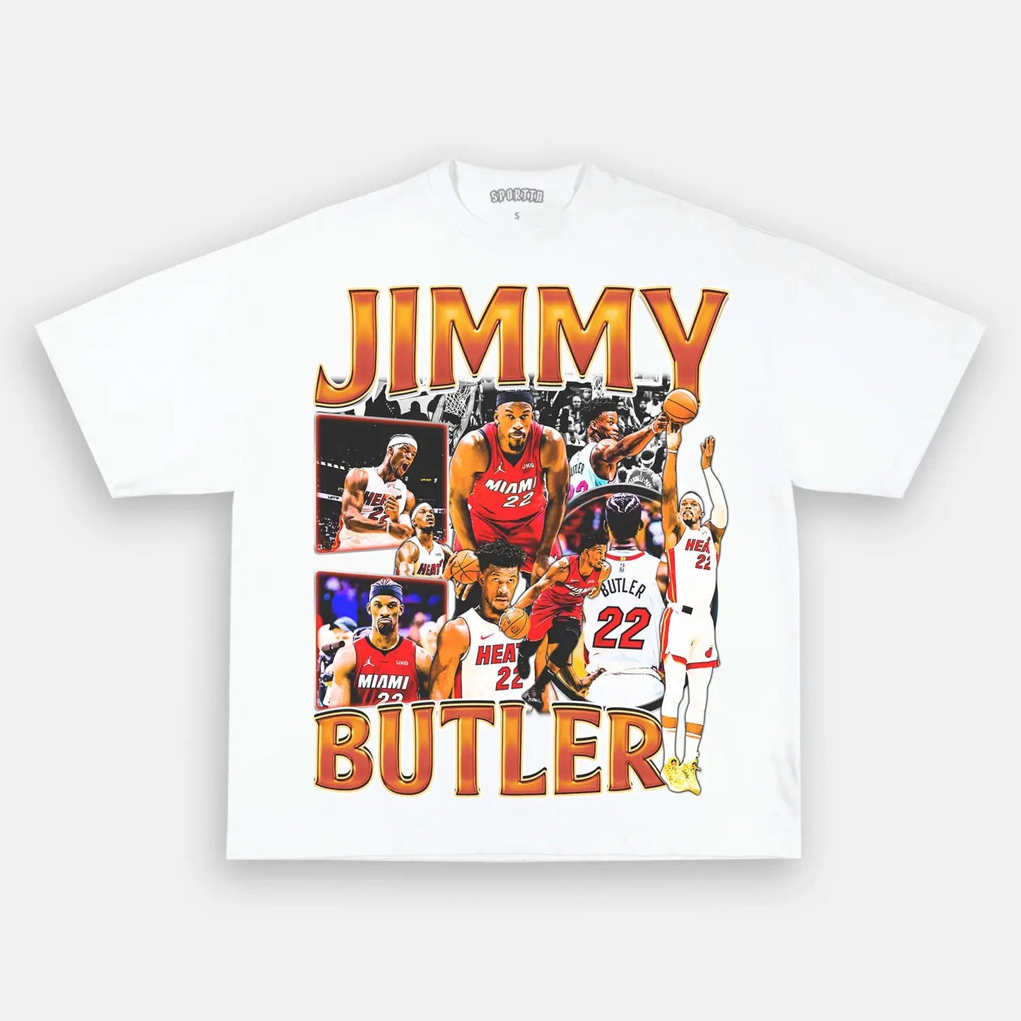 Unisex-Adult Ultra Cotton Washed T-Shirt Graphic JIMMY BUTLER V2 TEE