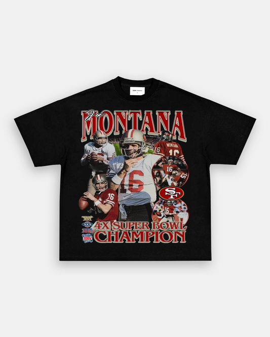 Unisex-Adult Ultra Cotton Washed T-Shirt Graphic JOE MONTANA TEE