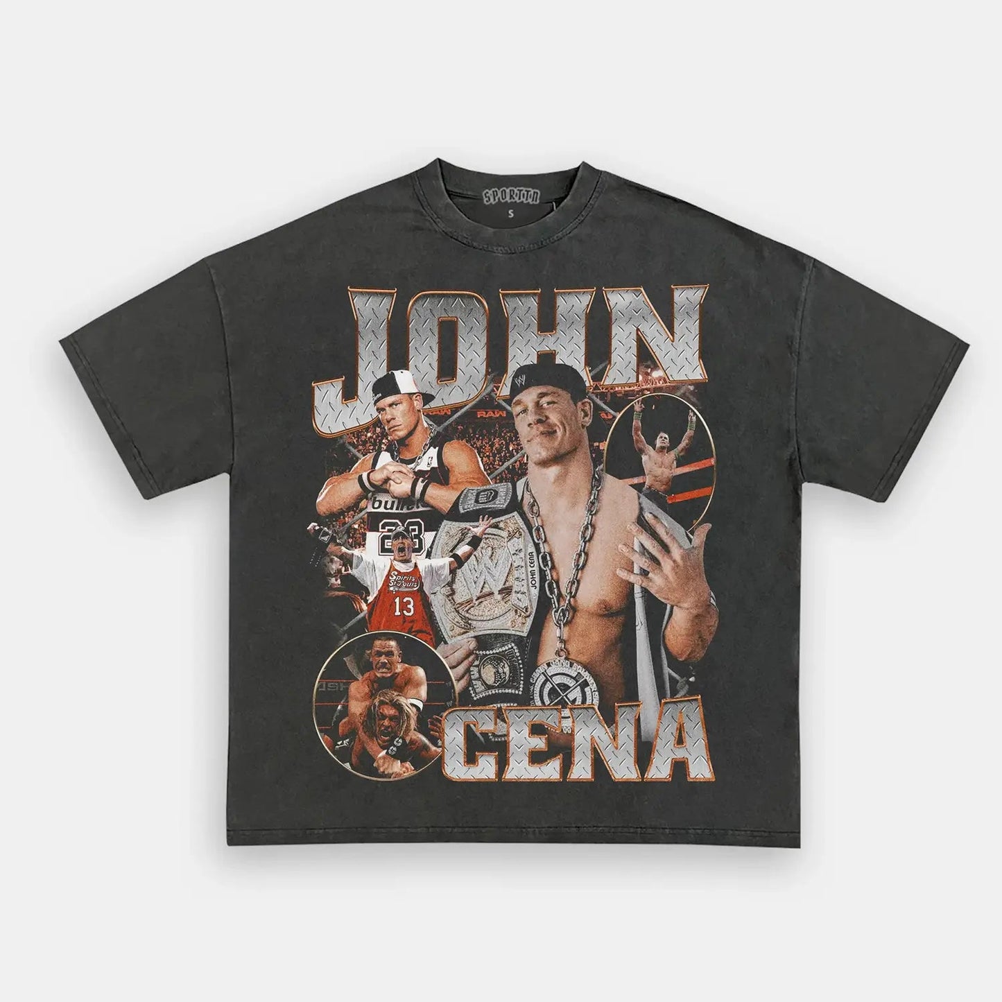 Unisex-Adult Ultra Cotton Washed T-Shirt Graphic  JOHN CENA TEE