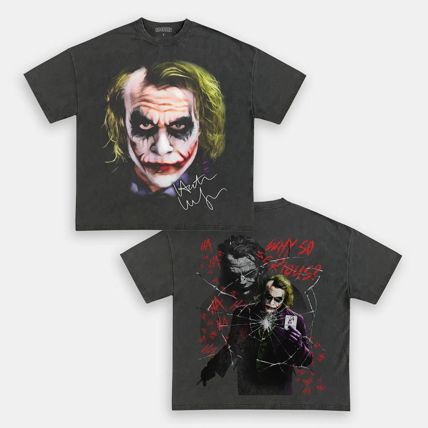 Unisex-Adult Ultra Cotton Washed T-Shirt Graphic  JOKER_TEE