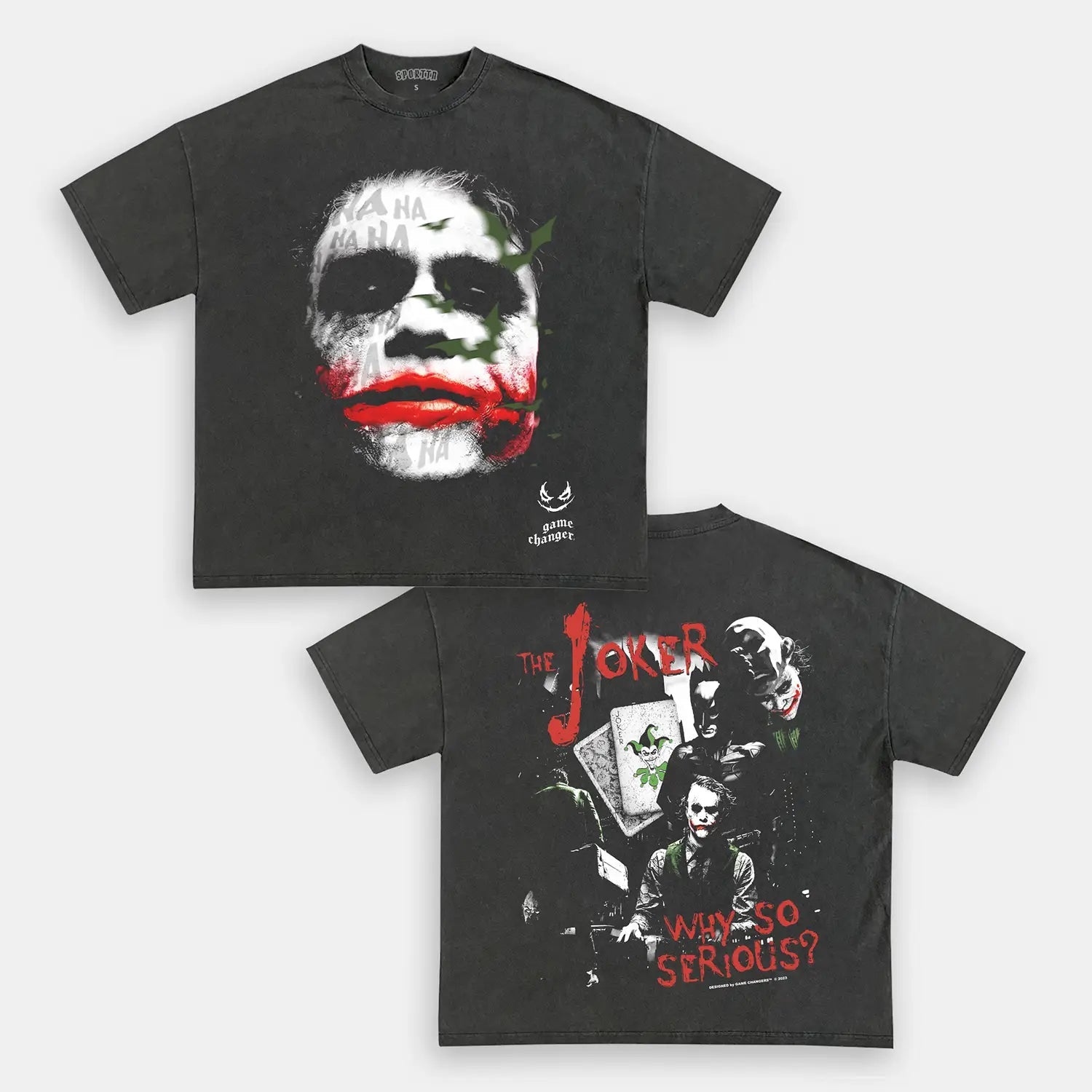 Unisex-Adult Ultra Cotton Washed T-Shirt Graphic JOKER V2 TEE