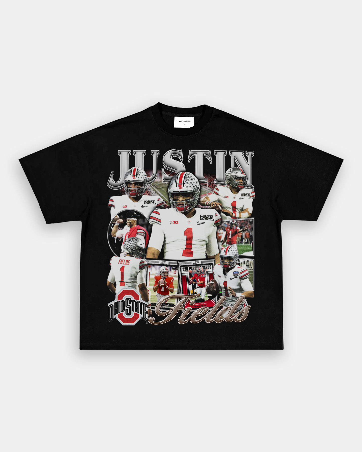 Unisex-Adult Ultra Cotton Washed T-Shirt Graphic JUSTIN FIELDS - OSU TEE