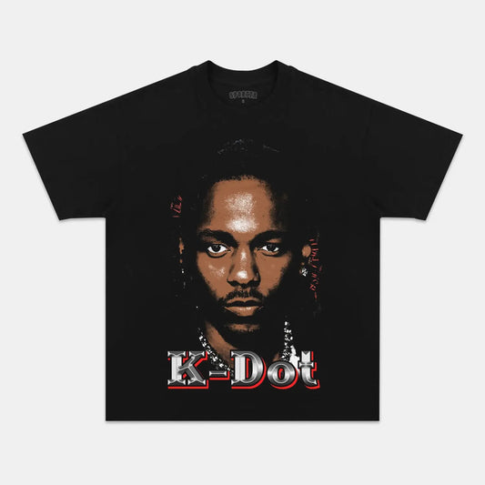 Unisex-Adult Ultra Cotton Washed T-Shirt Graphic  K-DOT-KENDRICK LAMAR TEE