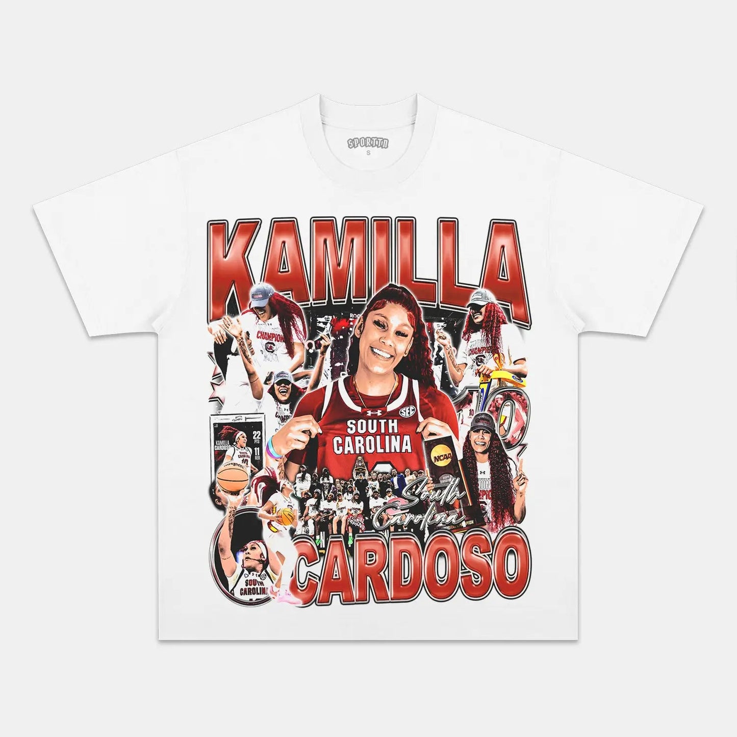 Unisex-Adult Ultra Cotton Washed T-Shirt Graphic  KAMILLA CARDOSO TEE